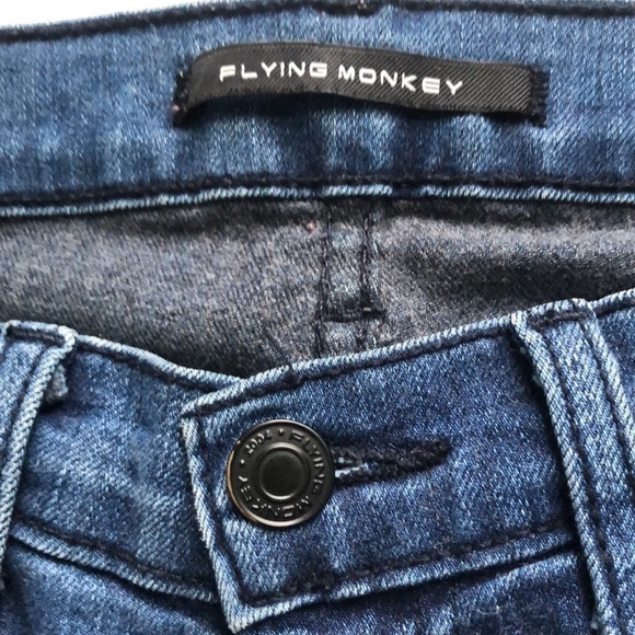 Flying Monkey Distressed Skinny Jeans Size 27 - Picture 3 of 10